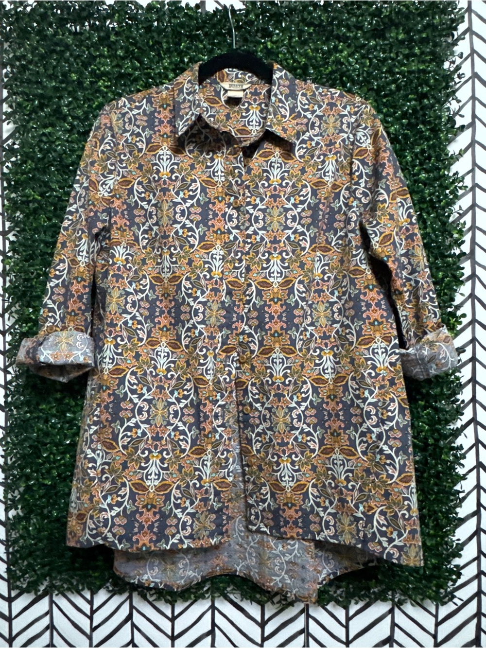 Women's Cotton Poplin Modern Tunic-Multicolor-Duluth Trading Co